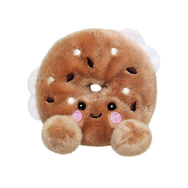 Palm Pals Plush Toy Bagel, 12 cm Soft Stuffed Animal