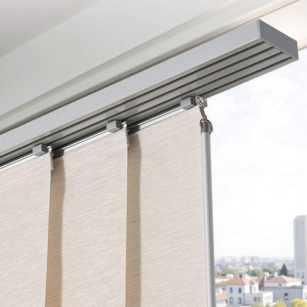 Panel Track Blinds, 116–218 cm Track, 4 Panels, Brown