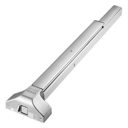Panic Bar Exit Device, 304 Stainless, Lever, 3 Keys