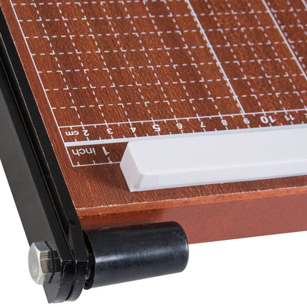 DIN A4 Paper Cutter - Metal, Brown, 48x26.5x5cm