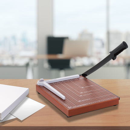 DIN A4 Paper Cutter - Metal, Brown, 48x26.5x5cm