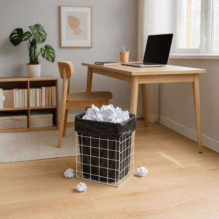 Paper Waste Bin, Wire, 25L, Office/Home Use