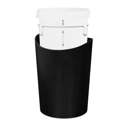 Paper basket in wood look 9 l