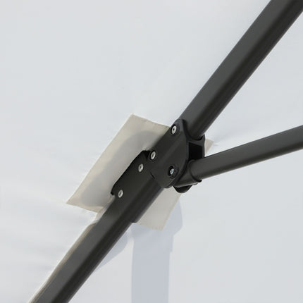 Cantilever Parasol 245x245cm, Adjustable Tilt, Cream