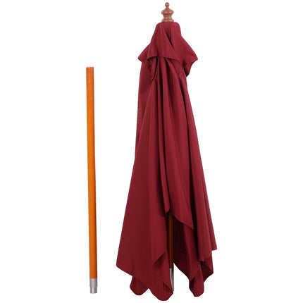Cantilever balcony umbrella, spruce, adjustable, burgundy