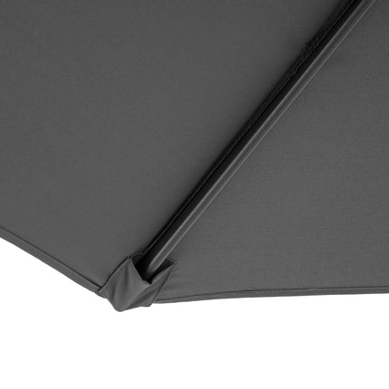 Parasol Crank Umbrella, Grey, Ø2.95x2.45M, Steel frame