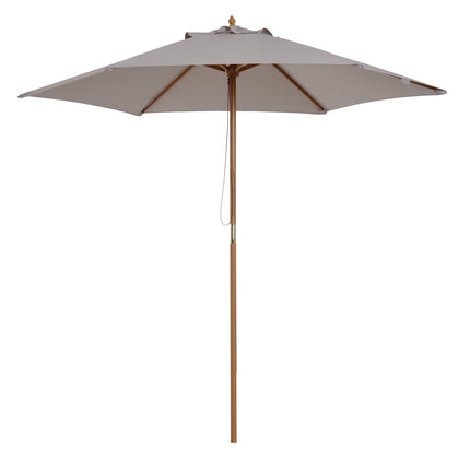 Garden parasol, 3-layer sun protection, bamboo, Ø2.5x2.3 M