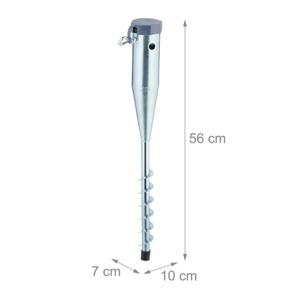 Parasol Ground Anchors, Set of 2 for Garden & Camping