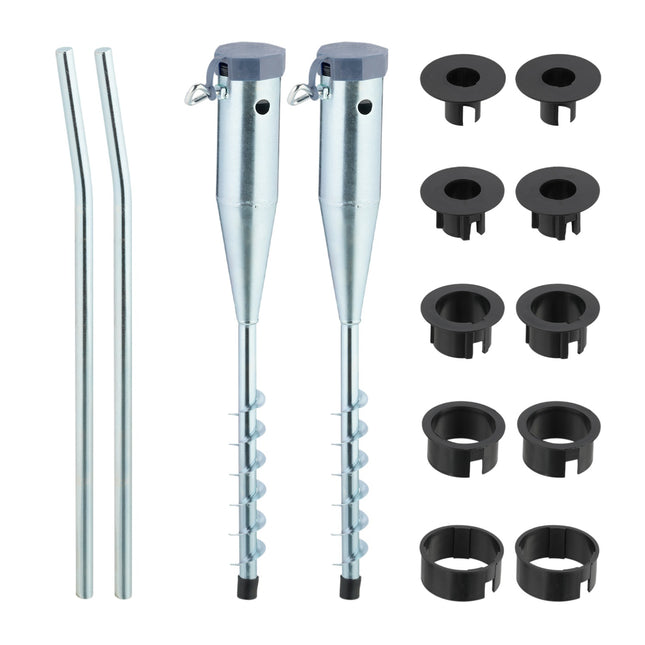 Parasol Ground Anchors, Set of 2 for Garden & Camping