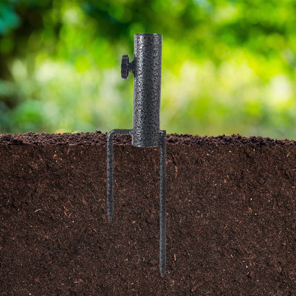Parasol Ground Spike, Steel, Adjustable 25–32 mm