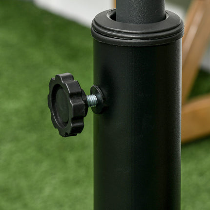 18 kg resin umbrella stand, round bronze, Ø38/48 mm post