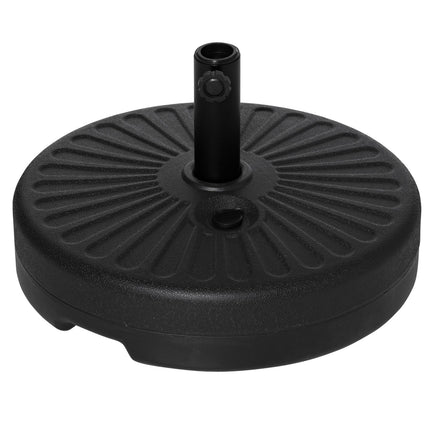 Black cement parasol stand, 21-26Kg, Ø38-51mm