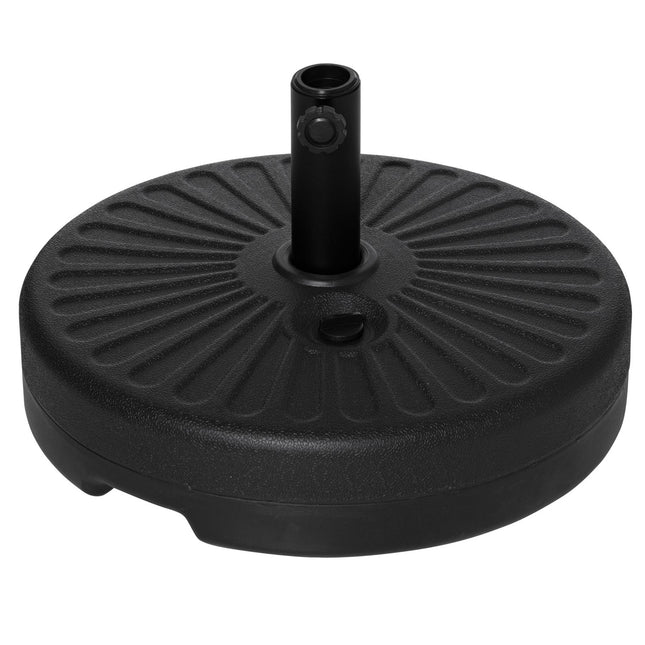 Black cement parasol stand, 21-26Kg, Ø38-51mm
