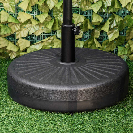 Black cement parasol stand, 21-26Kg, Ø38-51mm