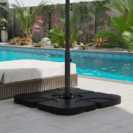 Parasol stand, Black - 4 Kg, Fits Ø38-48 Mm poles