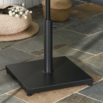 Parasol stand in black metal - Fits Ø35/38/48 mm umbrellas