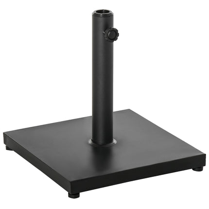 Black Metal & Cement Umbrella Base, 13 Kg, Fits Ø35-48 Mm