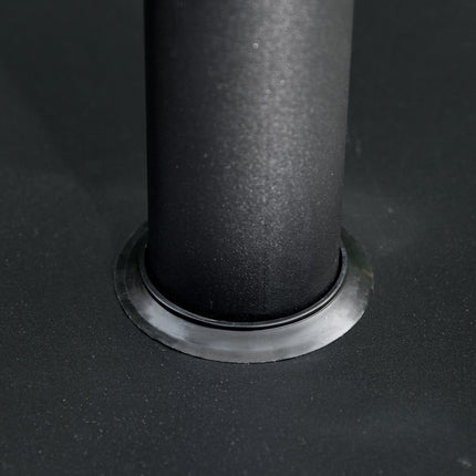 Black Metal & Cement Umbrella Base, 13 Kg, Fits Ø35-48 Mm