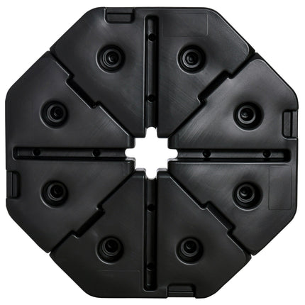 Umbrella weight base, 4-part Heavy-Duty HDPE, 140 kg capacity