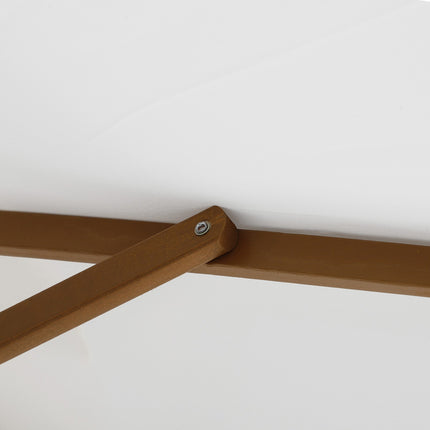 Garden parasol, Bamboo & Polyester, Ø2.5 x 2.3 m, White