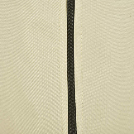 Parasol cover with zipper, durable oxford fabric, beige/coffee