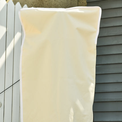 Parasol cover with zipper, durable oxford fabric, beige/coffee