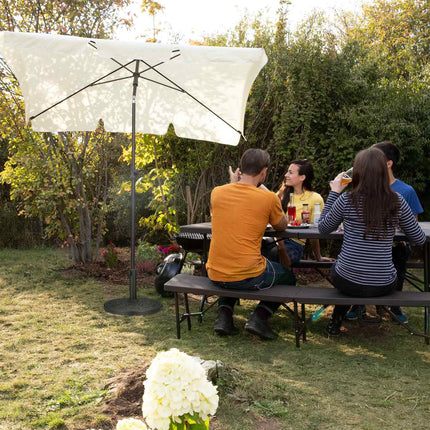 Parasol stand in cast iron look