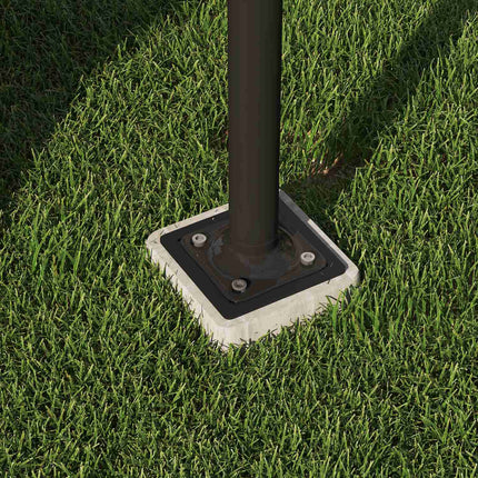 Concrete Cantilever umbrella stand, square, dark grey