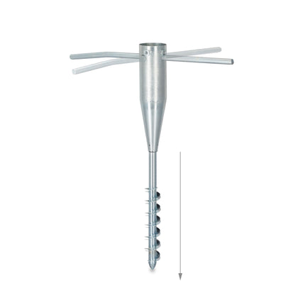 Parasol with ground sleeve 25 - 55 mm