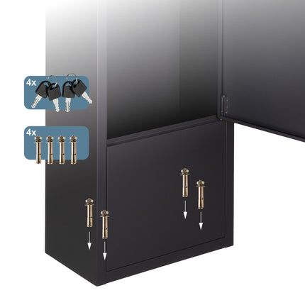 Parcel Box with Lock and 4 Keys