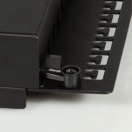 Patch panel 12-port Cat6 for 10" rack U1 Black