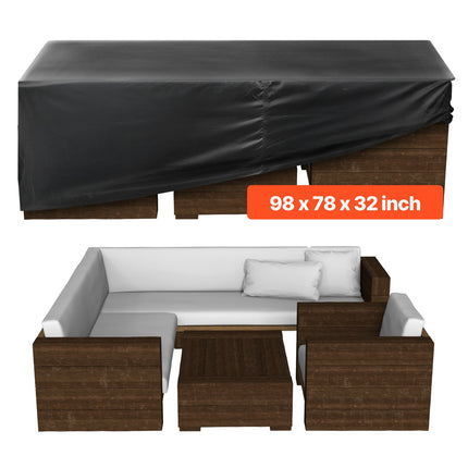 Patio Furniture Cover, 420D Waterproof, 249x198x81 cm