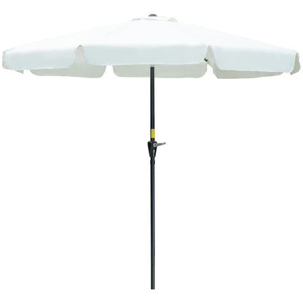 Patio umbrella, 2.66M, UV 50+ protection, 8 ribs, beige