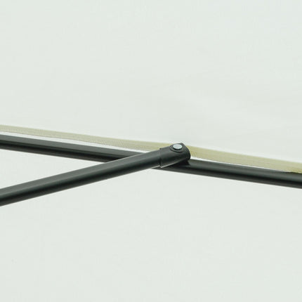 Patio umbrella, 2.66M, UV 50+ protection, 8 ribs, beige