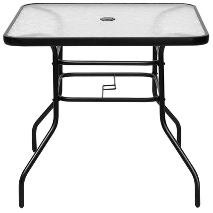 Patio table Rectangular coffee table with table top Bistro table Garden table Glass table Black
