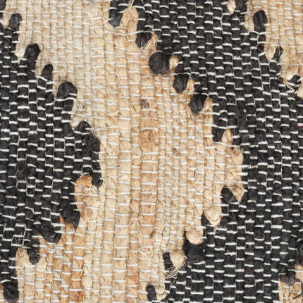 Patterned jute rug 70 x 140 cm