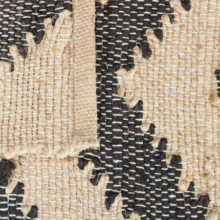 Patterned jute rug 70 x 140 cm