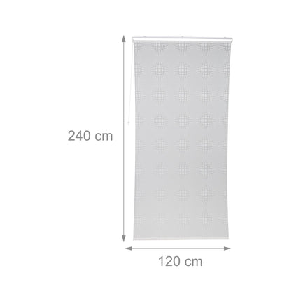 Patterned shower curtain