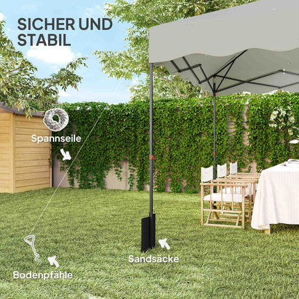3x3m pop-up pavilion, water-repellent, UV 50+ protection