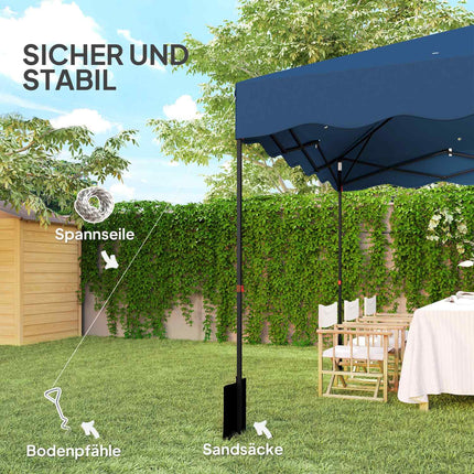 Pop-up garden pavilion, 3x3m, water-repellent, UV 50+
