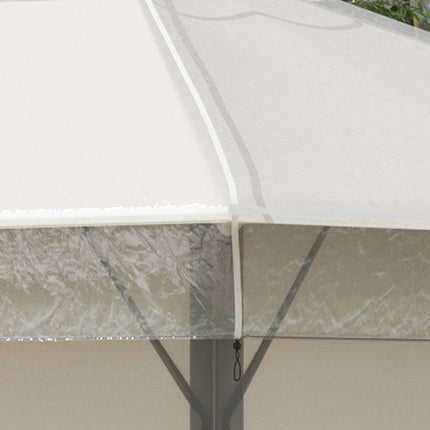 Waterproof 3x3m pavilion roof cover - winterproof, transparent