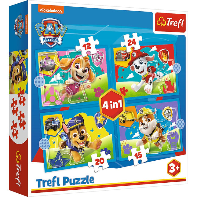 Paw Patrol 4-in-1 Puzzle Set for Kids