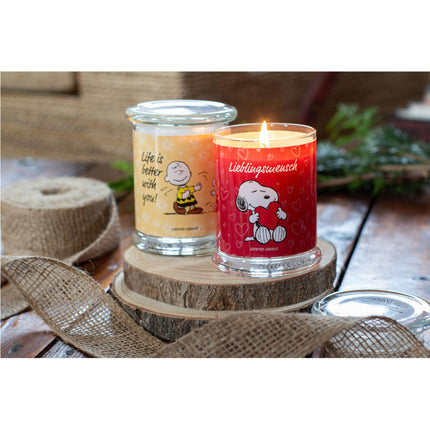 Peanuts Aroma Candle in Glass Jar – Calming Scent