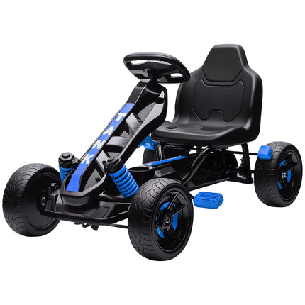 Pedal Go-Kart for Kids, Brake, Non-Slip Wheels, 3-6 Years