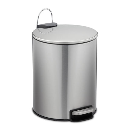Pedal bucket stainless steel 5 liters