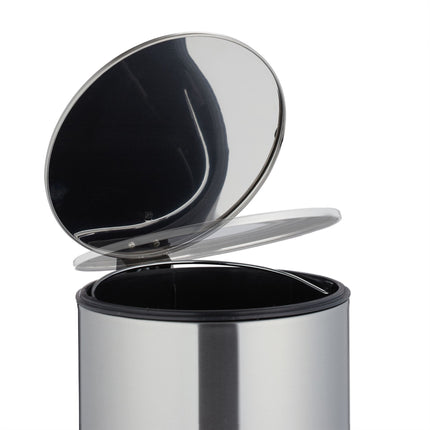 Pedal bucket stainless steel 5 liters