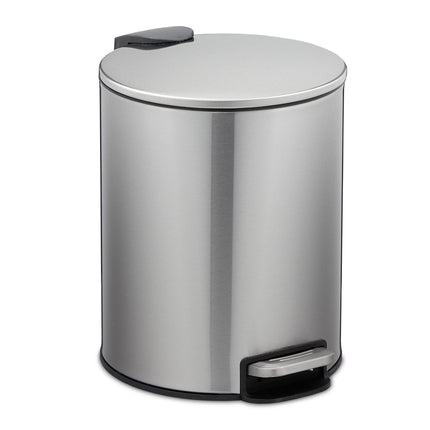 Pedal bucket stainless steel 5 liters