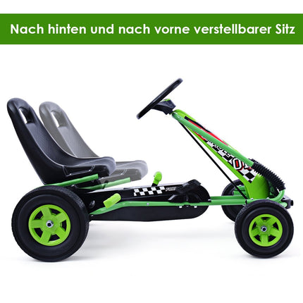 Pedal go-kart pedal-operated ride-on car children's car pedal vehicle 98 x 59 x 61cm green + black