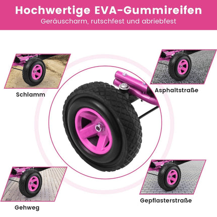 Pedal go-kart pedal-operated ride-on car children's car pedal vehicle 98 x 59 x 61cm pink