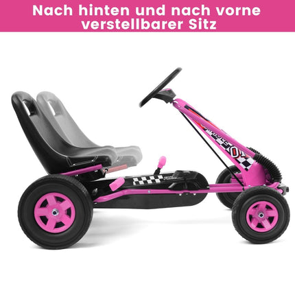Pedal go-kart pedal-operated ride-on car children's car pedal vehicle 98 x 59 x 61cm pink